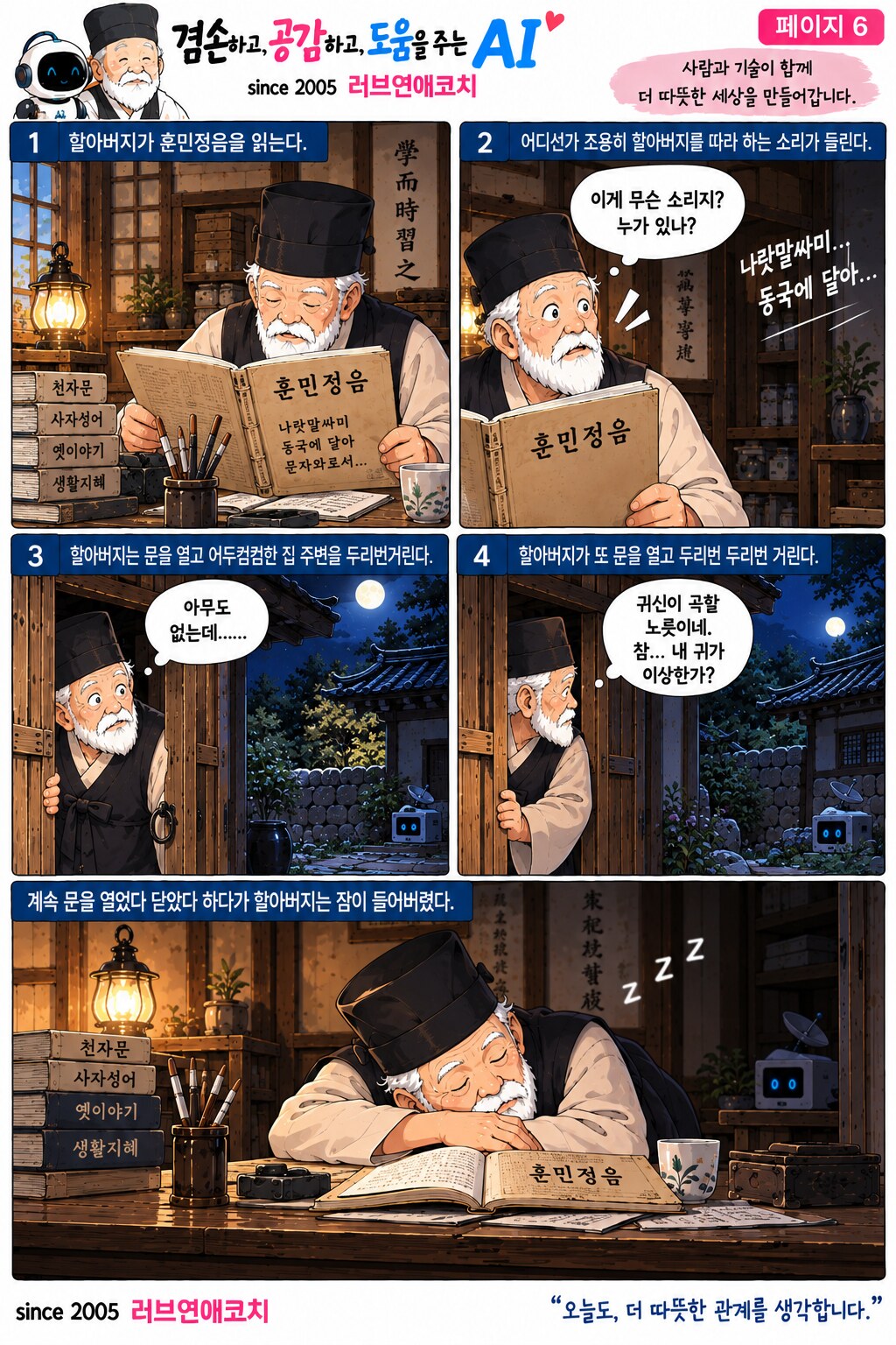 AI와 훈장 할아버지 이야기 페이지 6