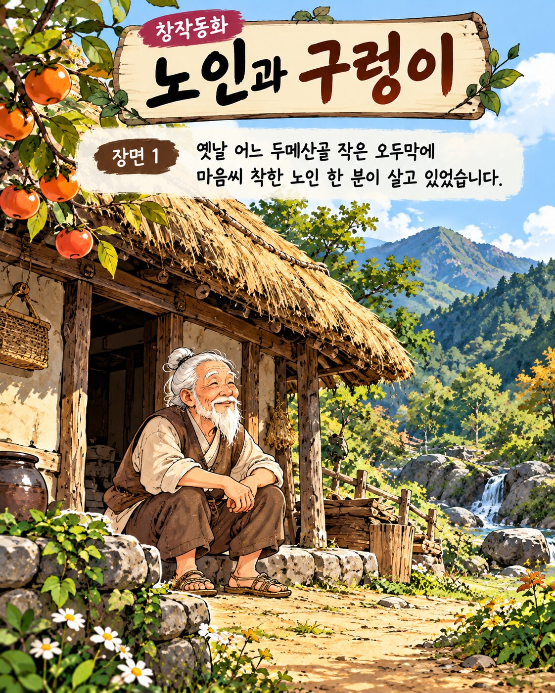 노인과 구렁이 페이지 1