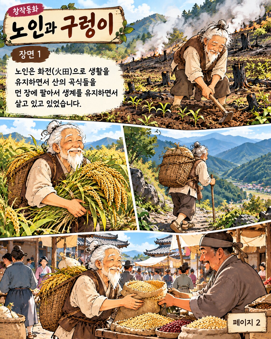 노인과 구렁이 페이지 2