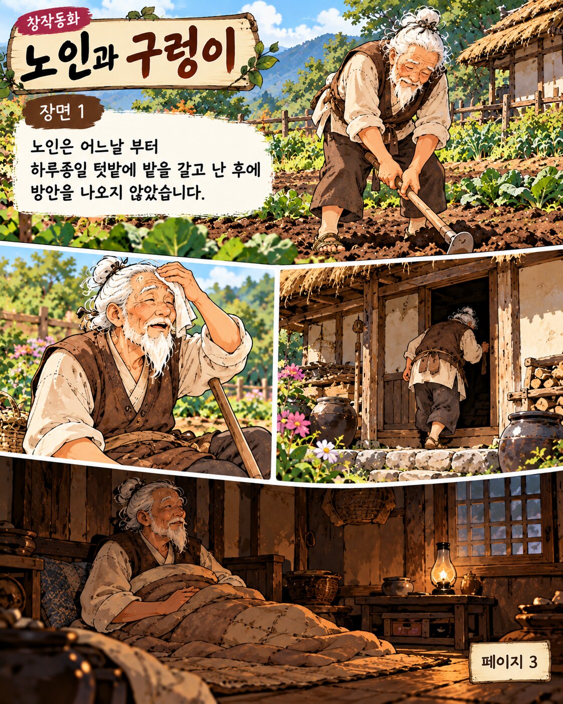 노인과 구렁이 페이지 3