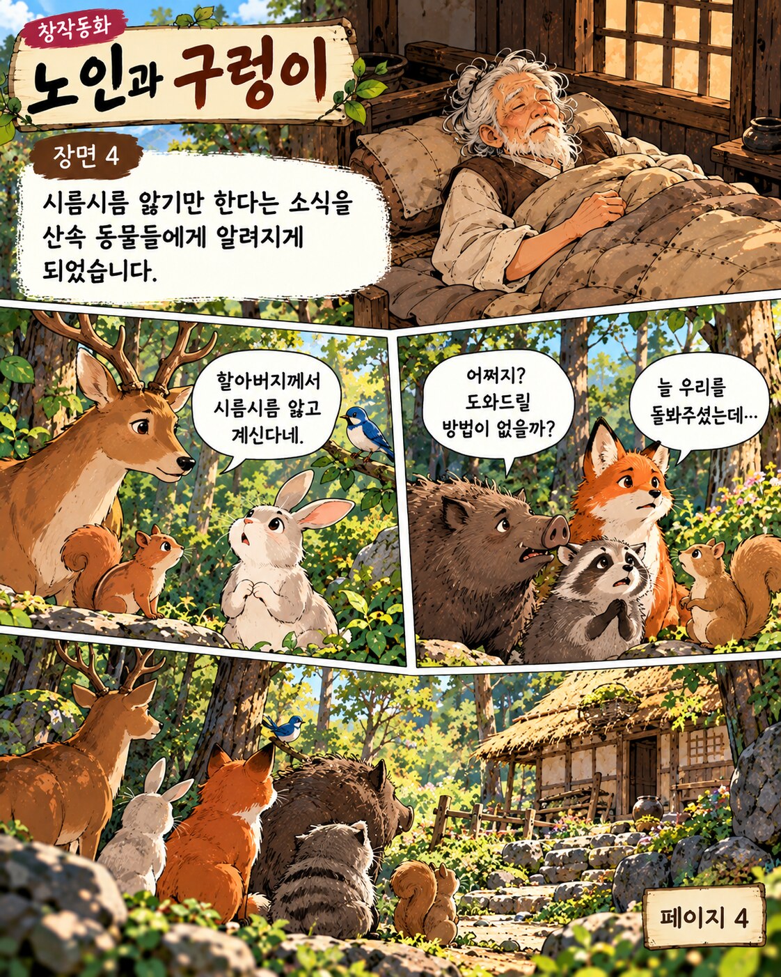 노인과 구렁이 페이지 4