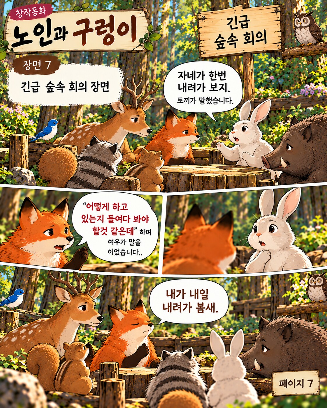 노인과 구렁이 페이지 7