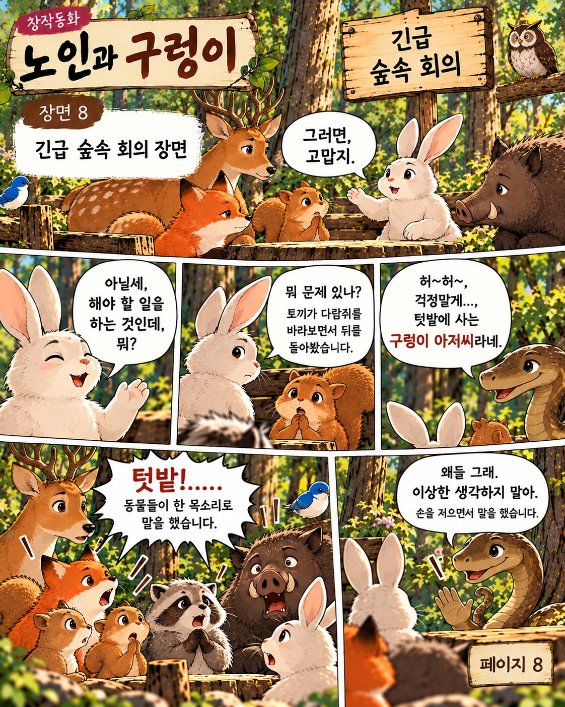 노인과 구렁이 페이지 8