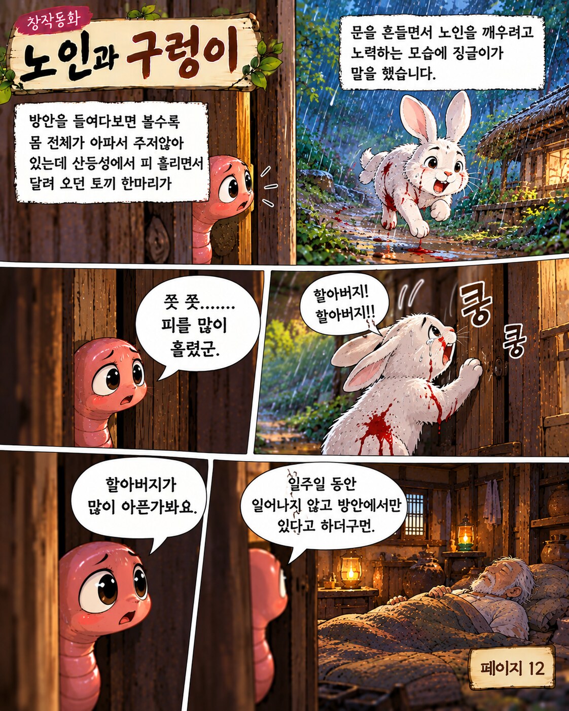 노인과 구렁이 페이지 12
