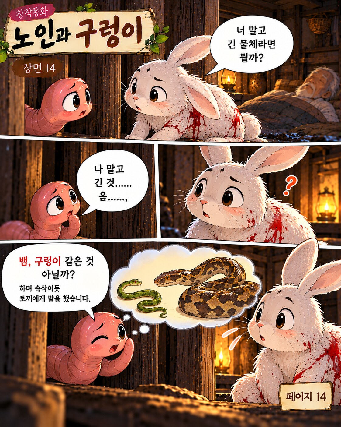 노인과 구렁이 페이지 14
